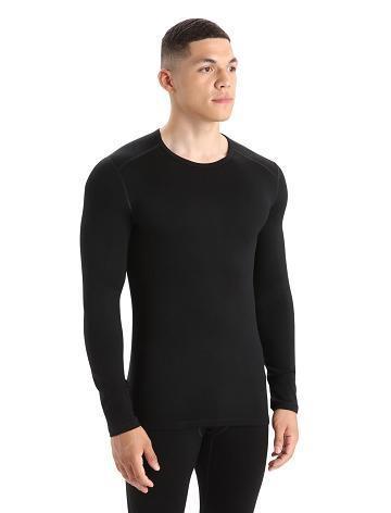 Base Layers Icebreaker Merino 260 Tech Long Sleeve Crewe Thermal Top Homme Noir | FR 1398CTVE